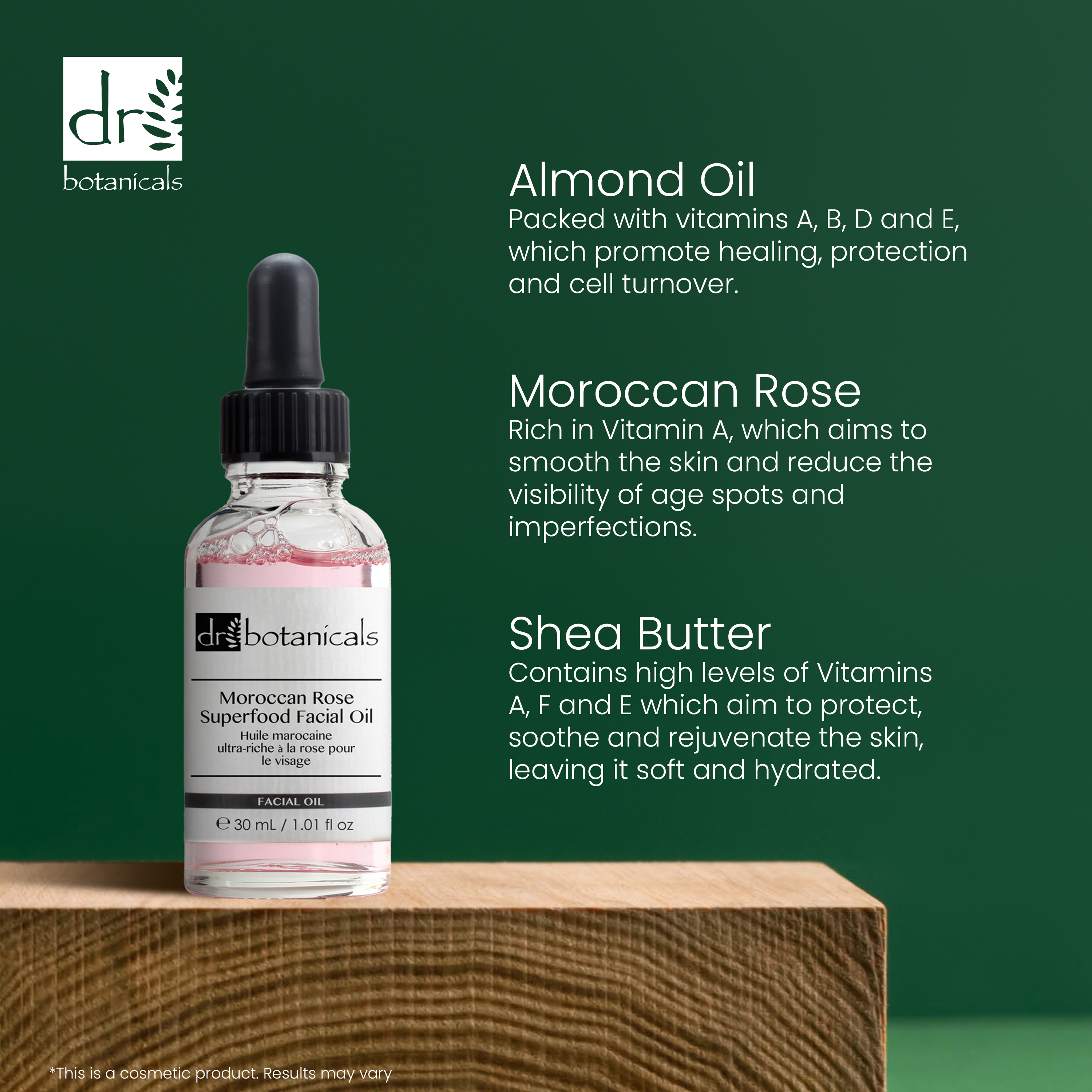 Dr Botanicals Moroccan Rose Superfood Facial Oil 30ml Twin Value Savings Pack - skinChemists