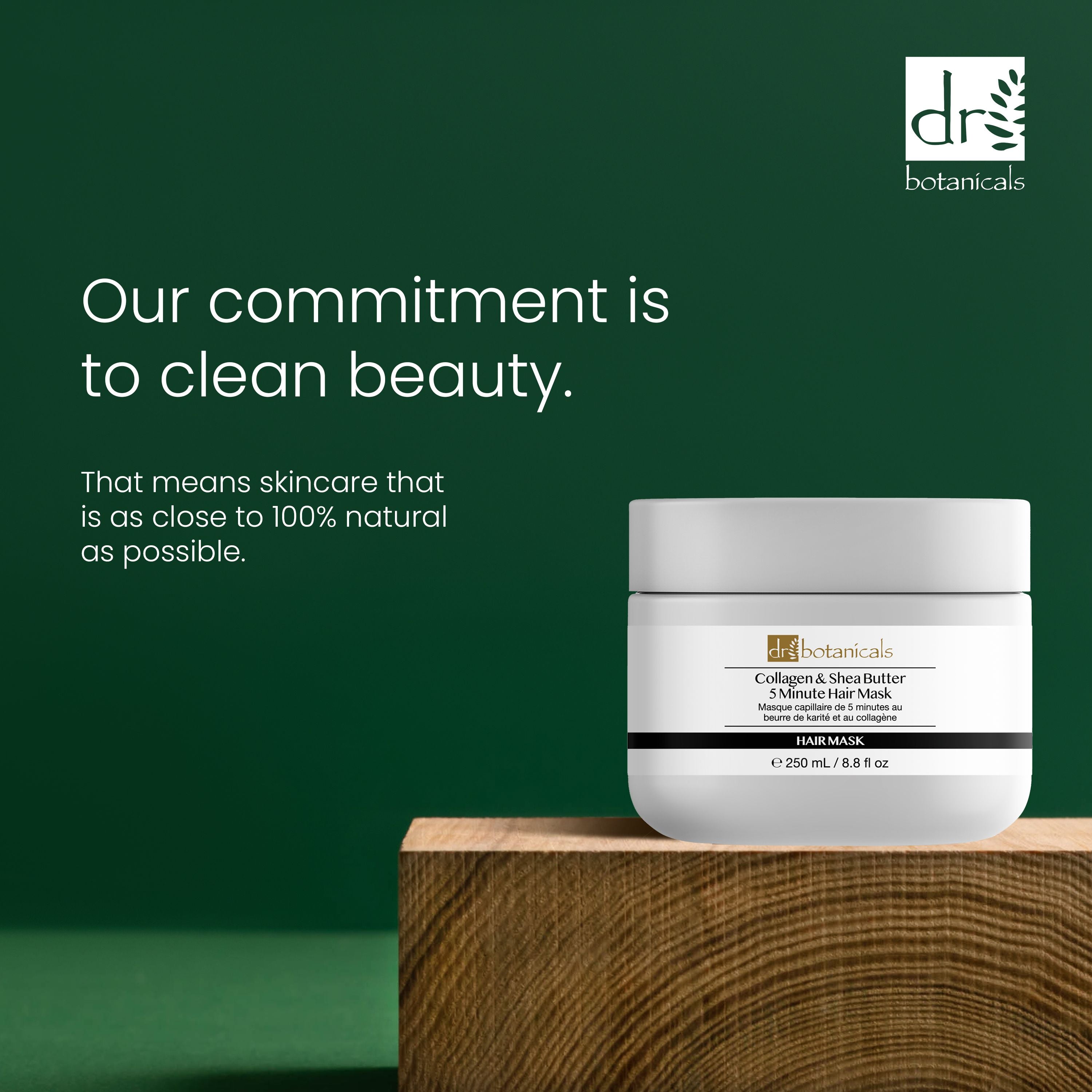 Dr Botanicals Collagen & Shea Butter 5 Minute Hair Mask 250ml Twin Value Savings Pack - skinChemists