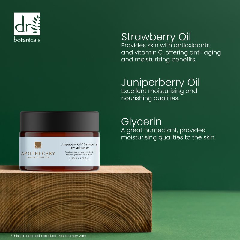 Juniperberry Oil & Strawberry Day Moisturiser 50ml - skinChemists