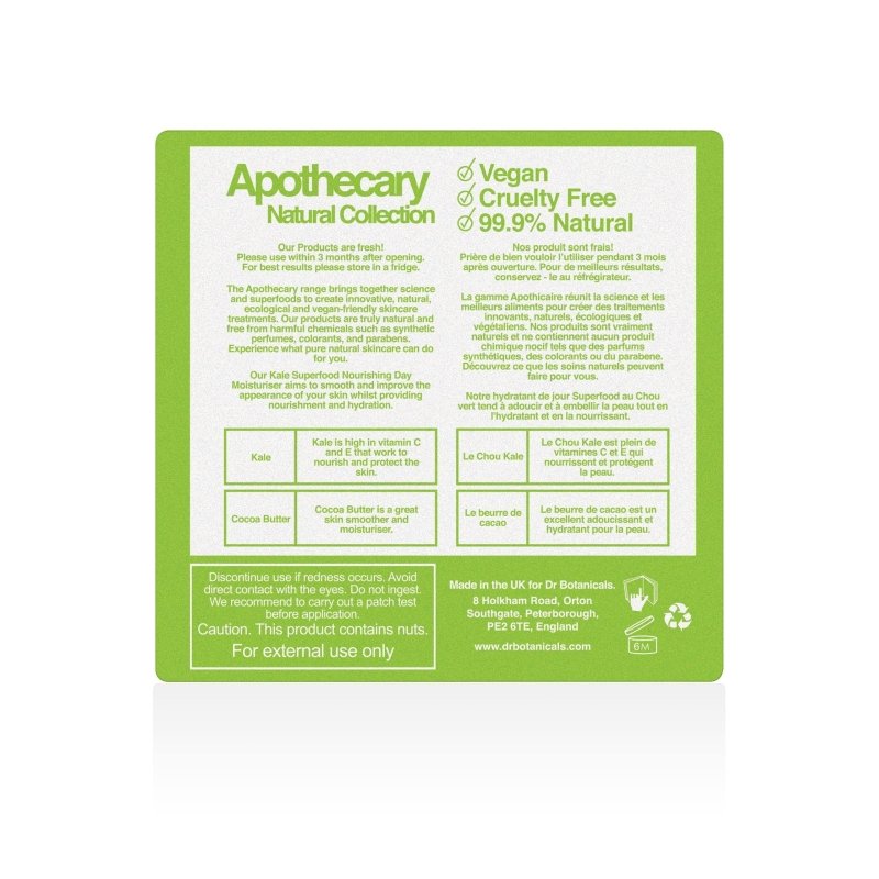 Kale Superfood Nourishing Day Moisturiser 60ml - skinChemists