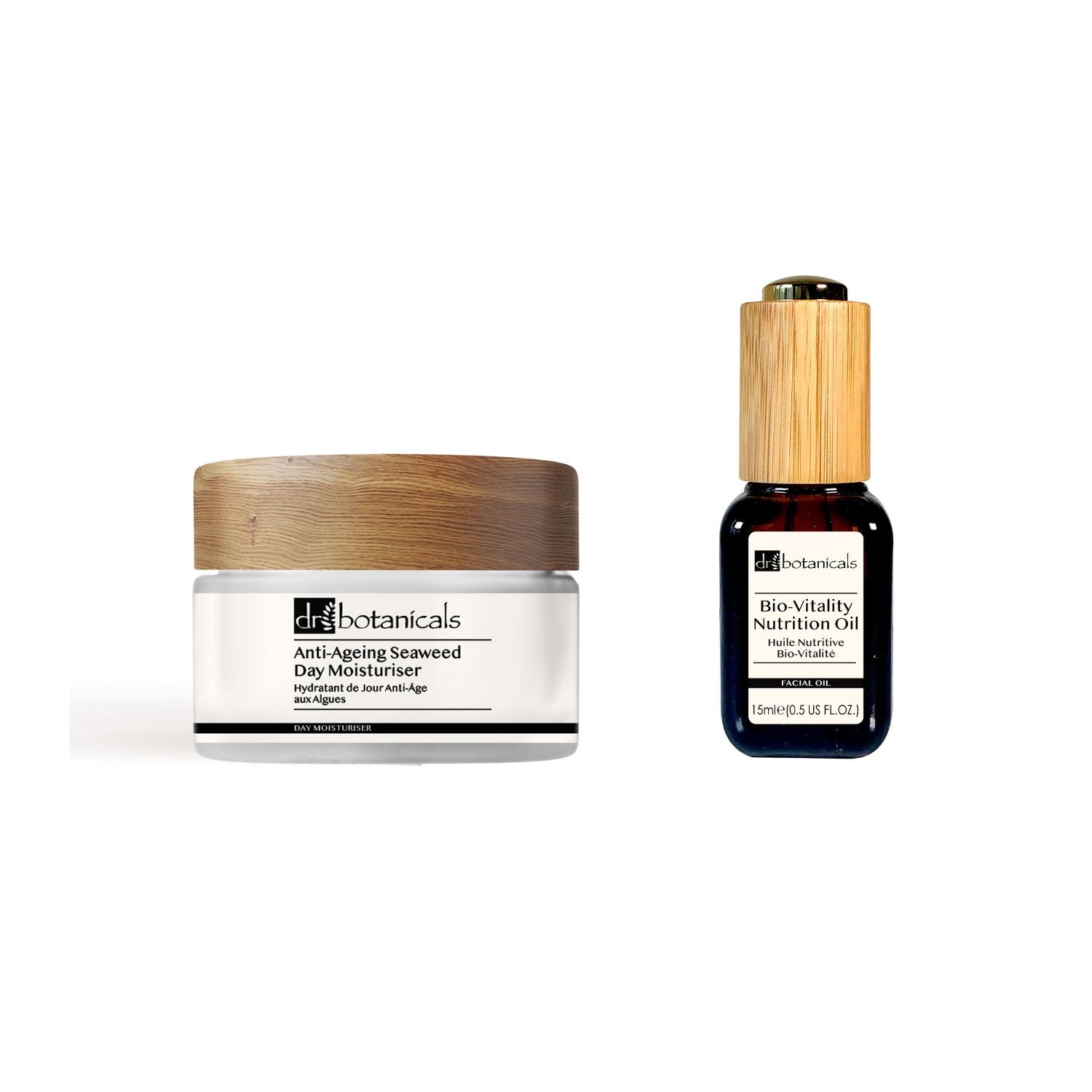 Dr Botanicals Anti-Ageing Plant-Based Moisturiser & Facial Oil Kit - skinChemists