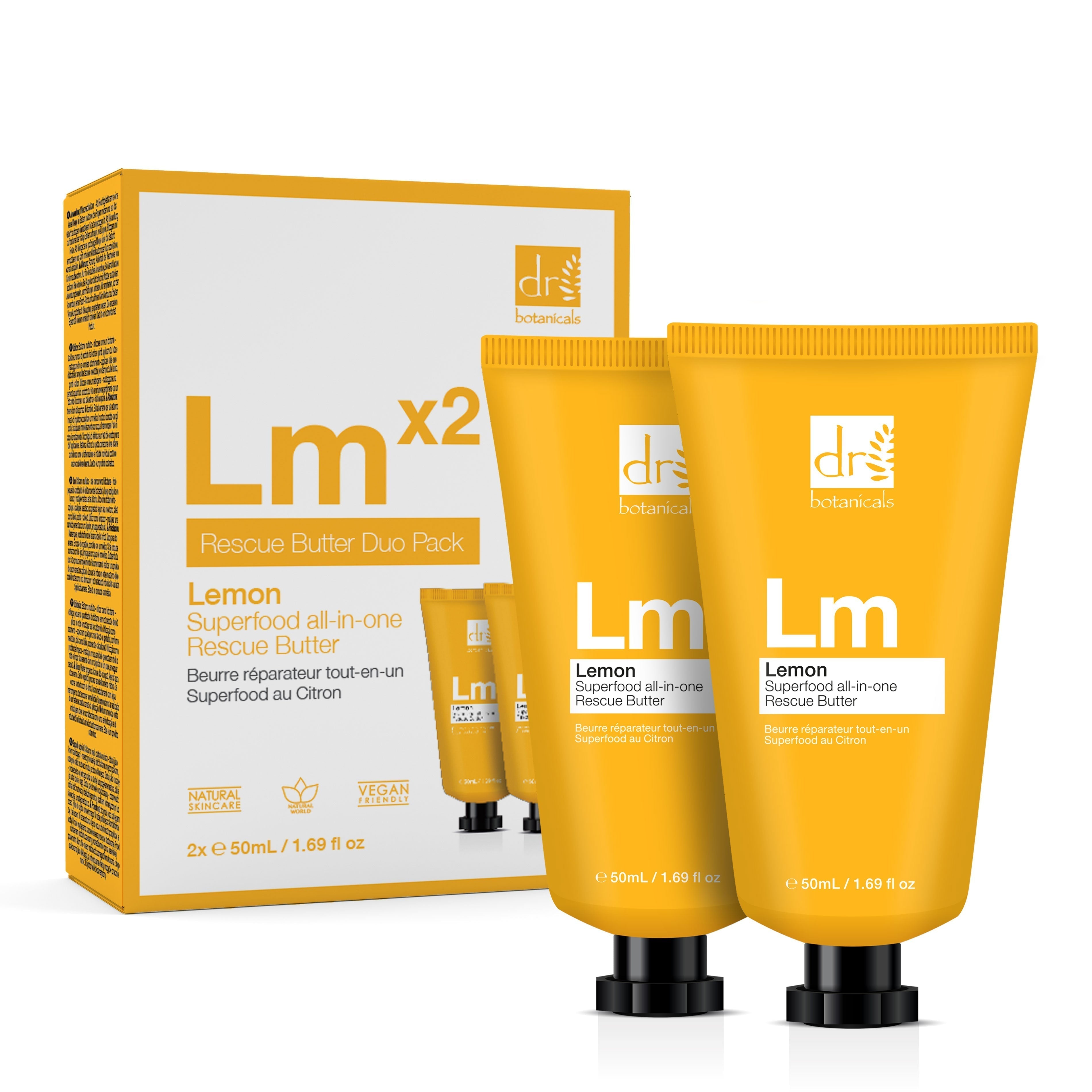 Dr Botanicals Lemon Superfood All-In-One Rescue Butter Duo Pack 100ml - skinChemists