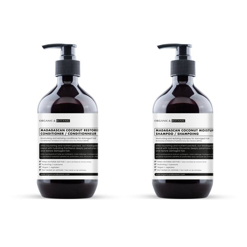 Madagascan Coconut Moisturising Shampoo + Conditioner - skinChemists