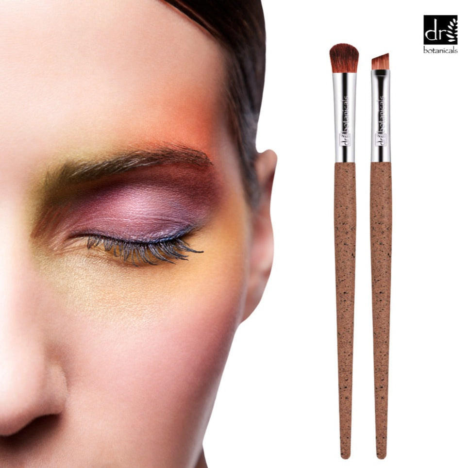 Dr Botanicals Coffee Ground Set Of 2 Eye Brushes Twin Value Savings Pack - skinChemists