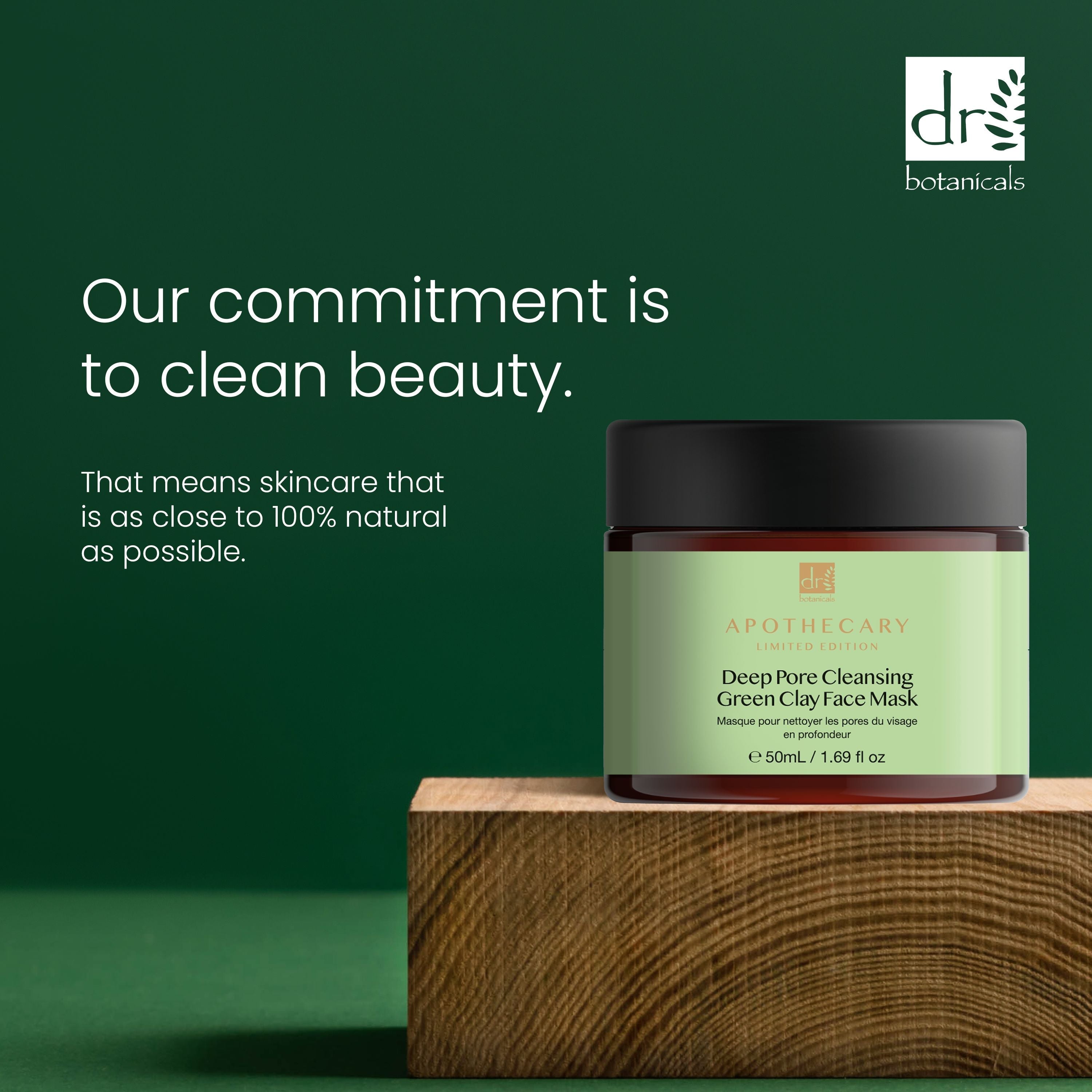 Dr Botanicals Deep Pore Cleansing Green Clay Face Mask 50ml Twin Value Savings Pack - skinChemists