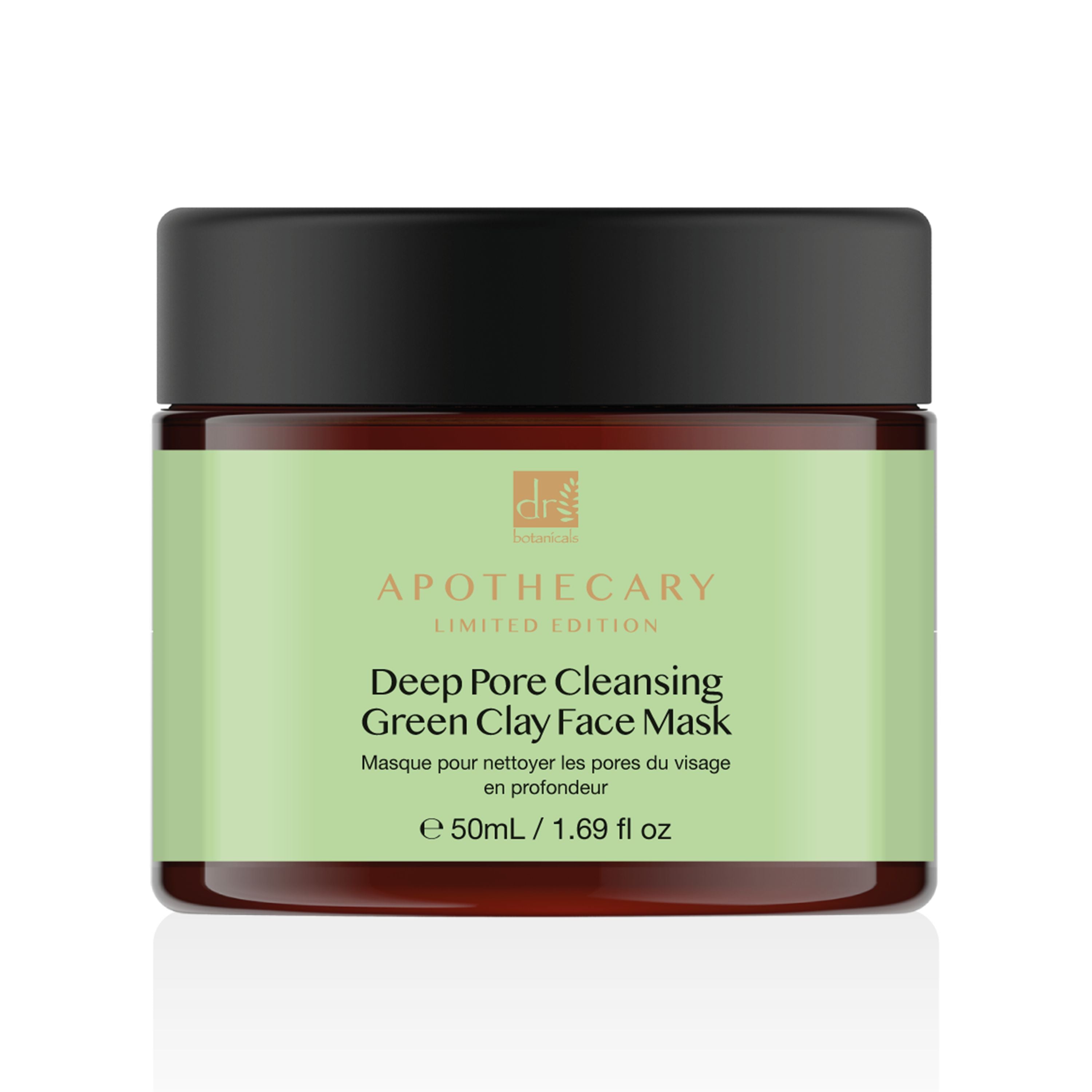 Dr Botanicals Deep Pore Cleansing Green Clay Face Mask 50ml Twin Value Savings Pack - skinChemists