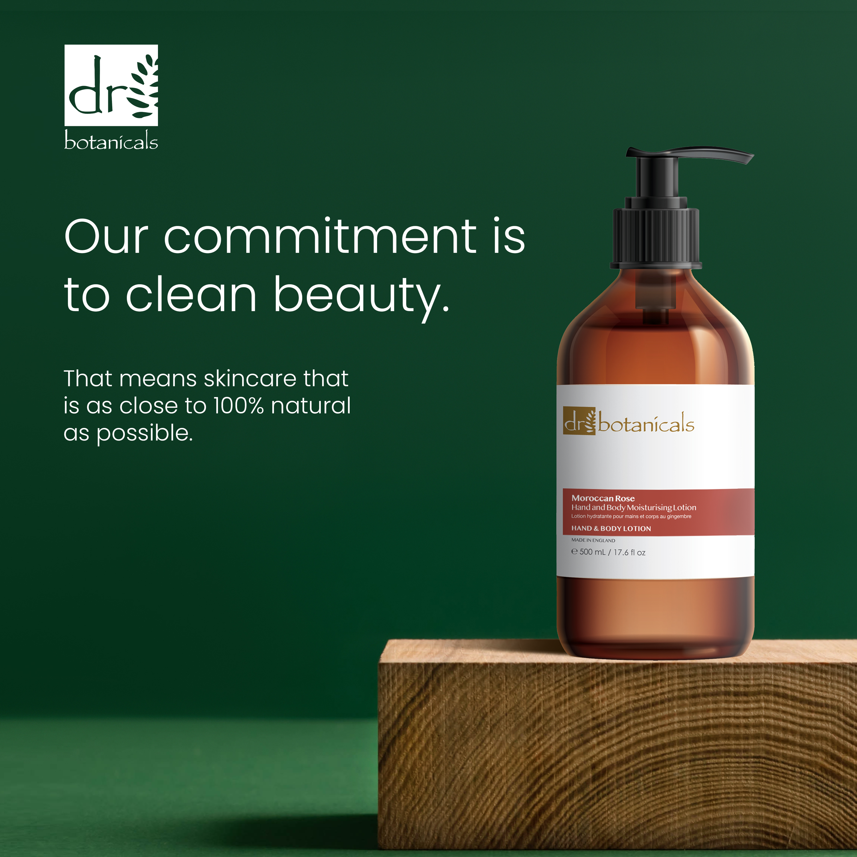 Dr Botanicals Moroccan Rose Hand & Body Moisturising Lotion 500ml Twin Value Savings Pack - skinChemists