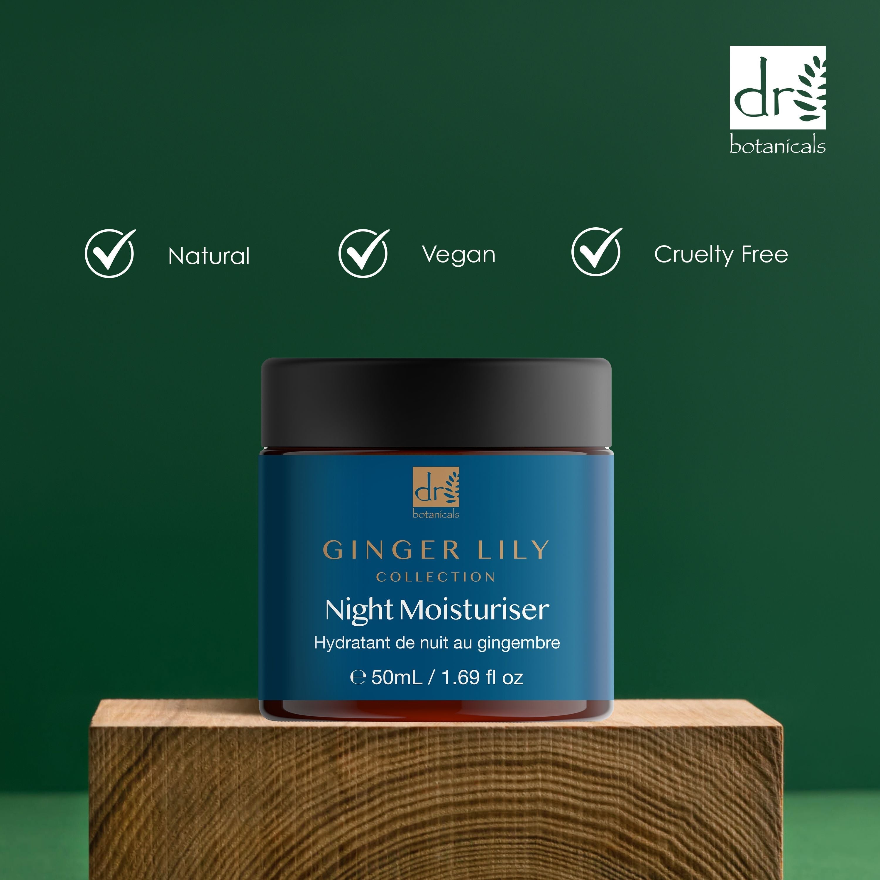 Dr Botanicals Gingerlily Night Moisturiser 50ml Twin Value Savings Pack - skinChemists