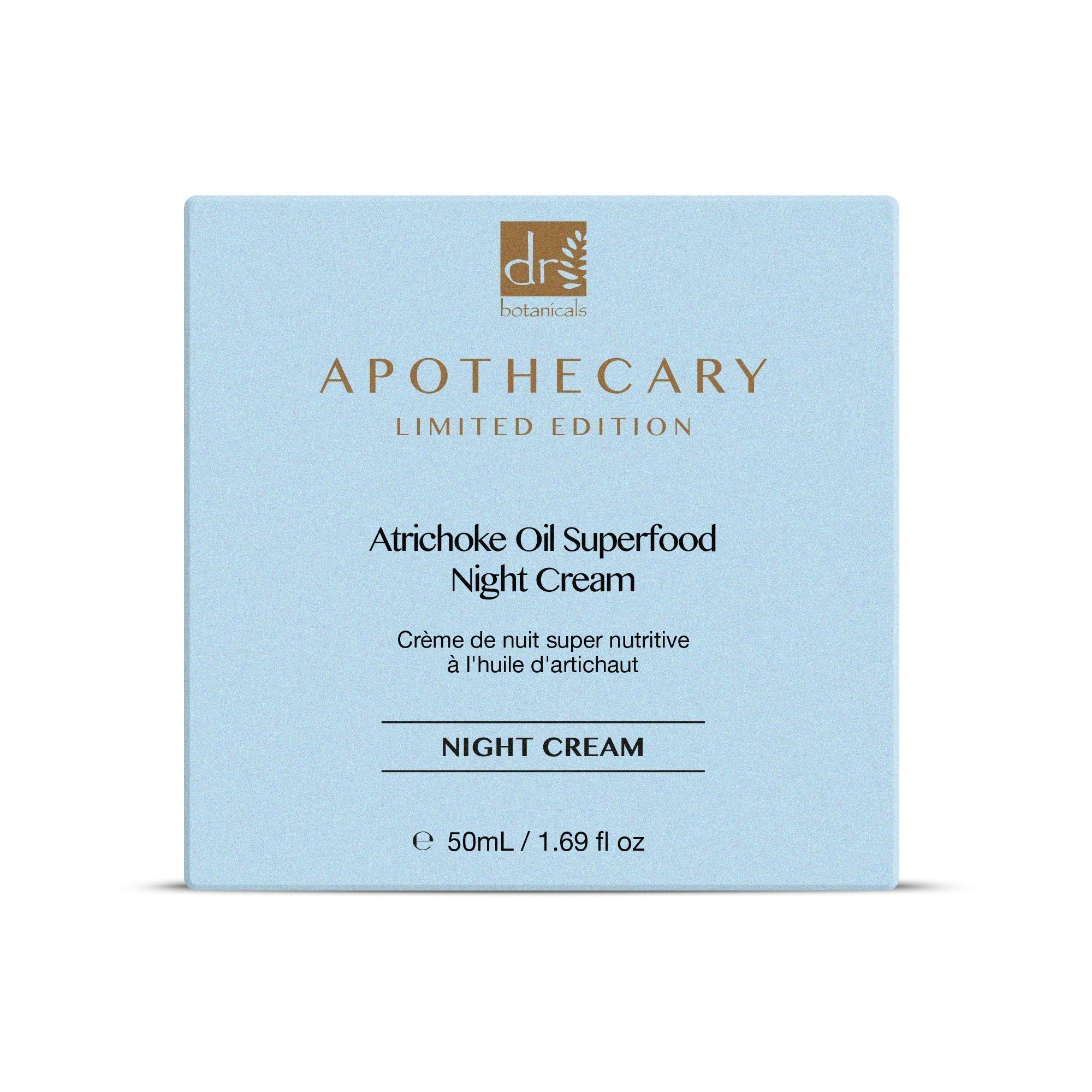 Dr Botanicals Artichoke Oil Superfood Night Cream 50ml Twin Value Savings Pack - skinChemists