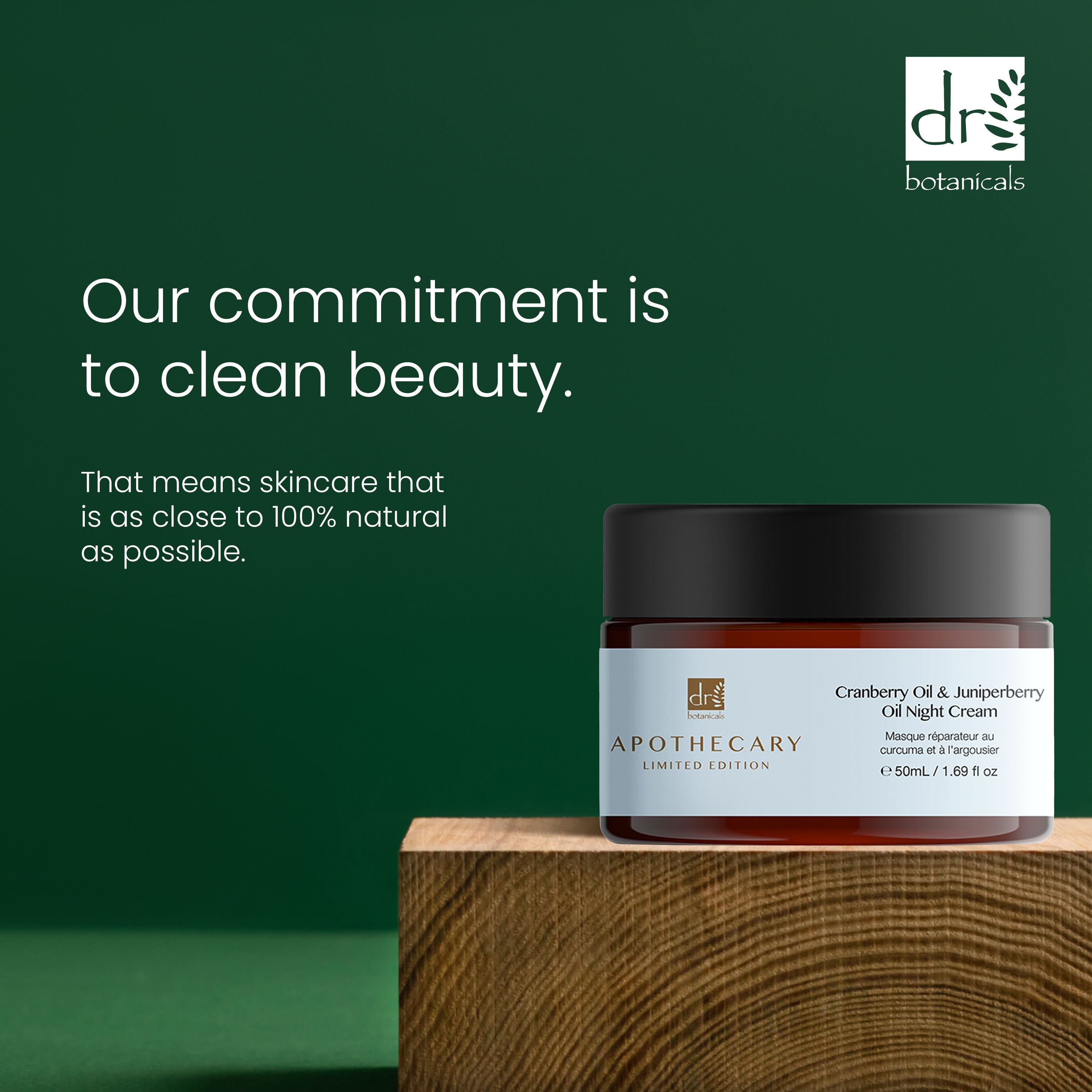 Dr Botanicals Cranberry Oil & Juniperberry Oil Night Cream 50ml Twin Value Savings Pack - skinChemists