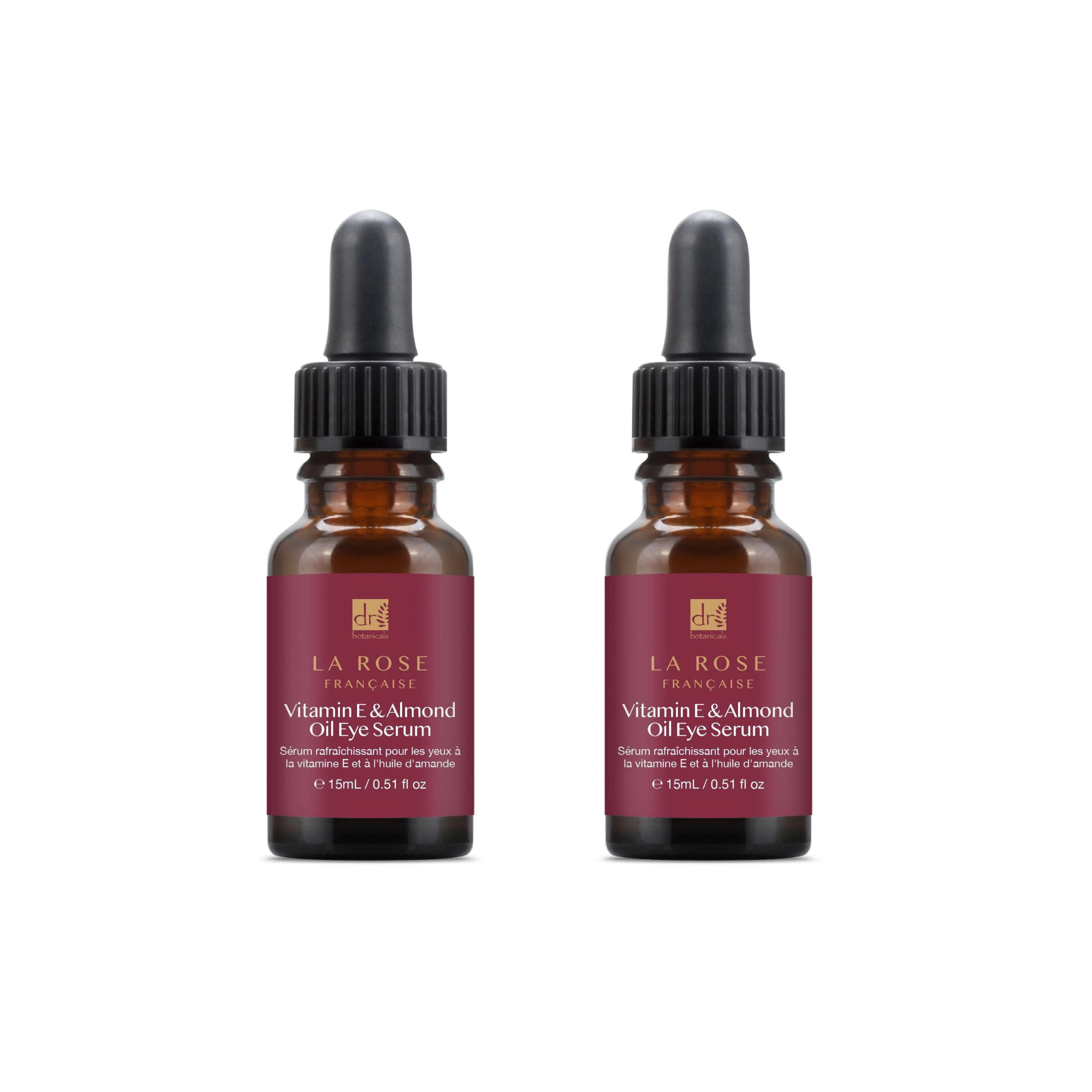 Dr Botanicals La Rose Francaise Eye Serum 15ml Twin Value Savings Pack - skinChemists