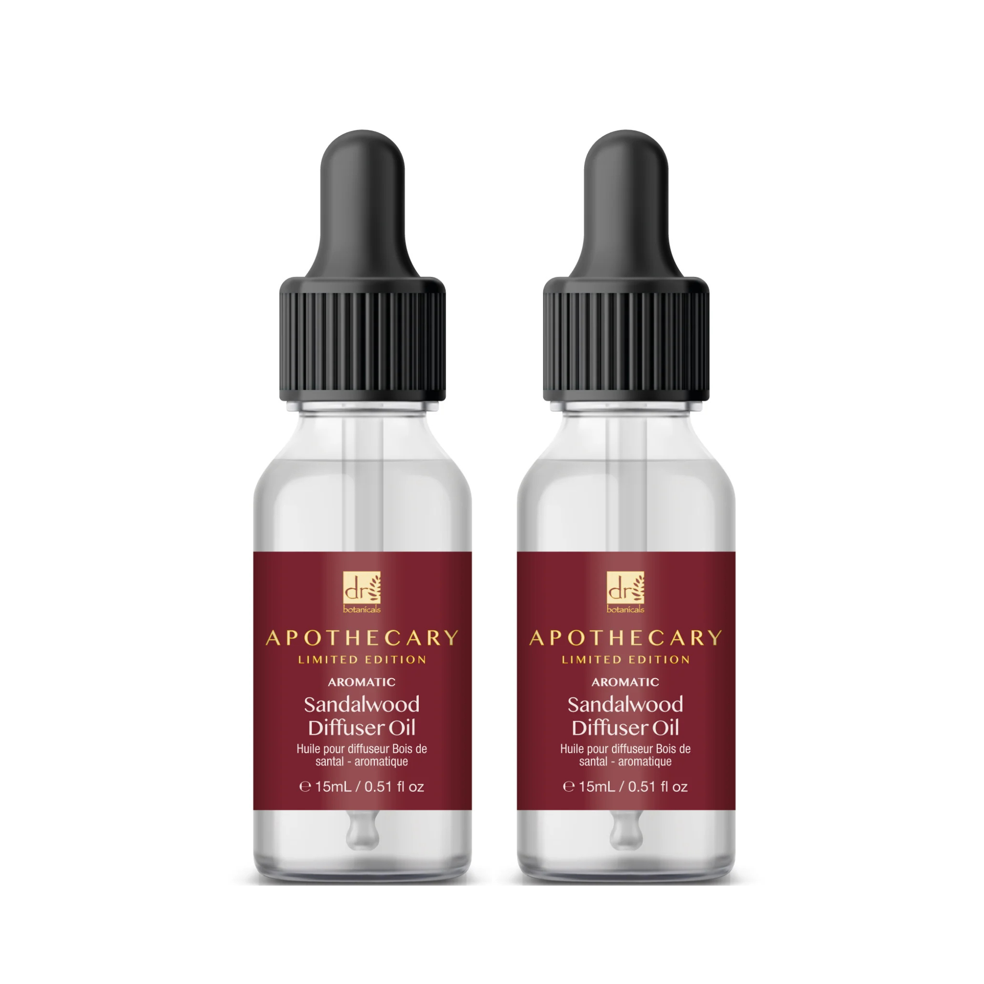 Dr Botanicals Aromatic Sandalwood Diffuser Oil 15ml Twin Value Savings Pack - skinChemists