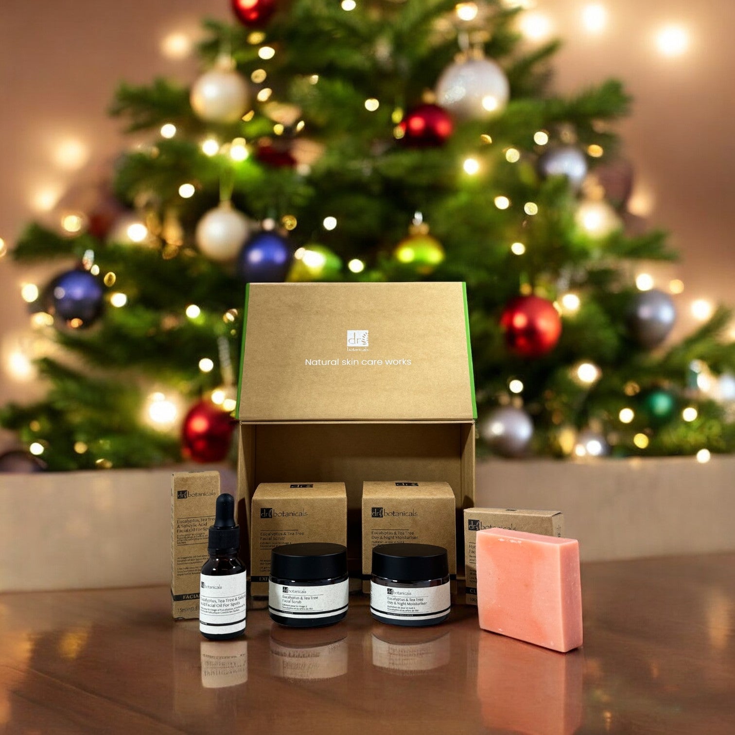Dr Botanicals Anti-Ageing Eucalyptus & Tea Tree Skincare Christmas Gift Set - skinChemists