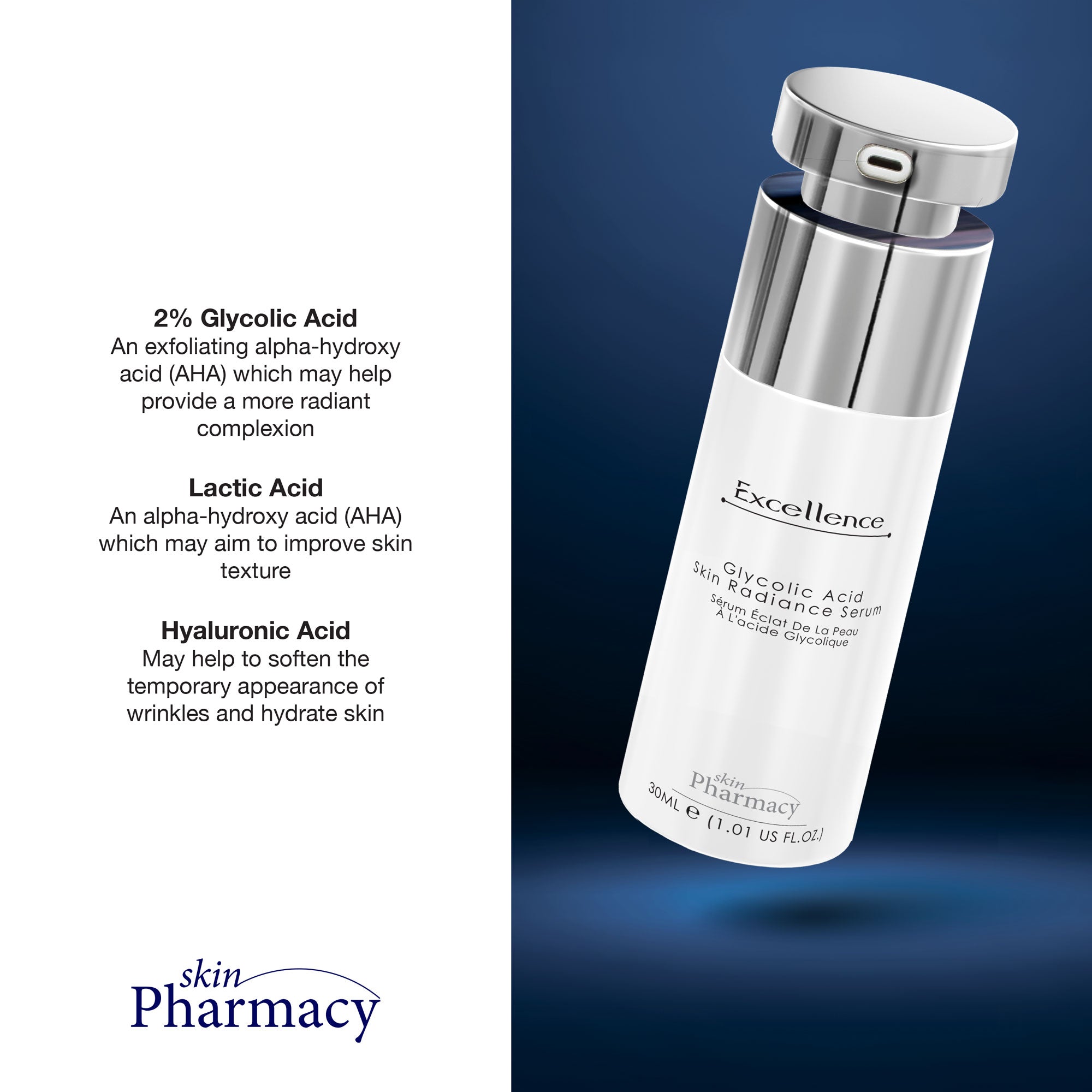 Excellence Glycolic Acid Skin Radiance Serum 30ml - skinChemists