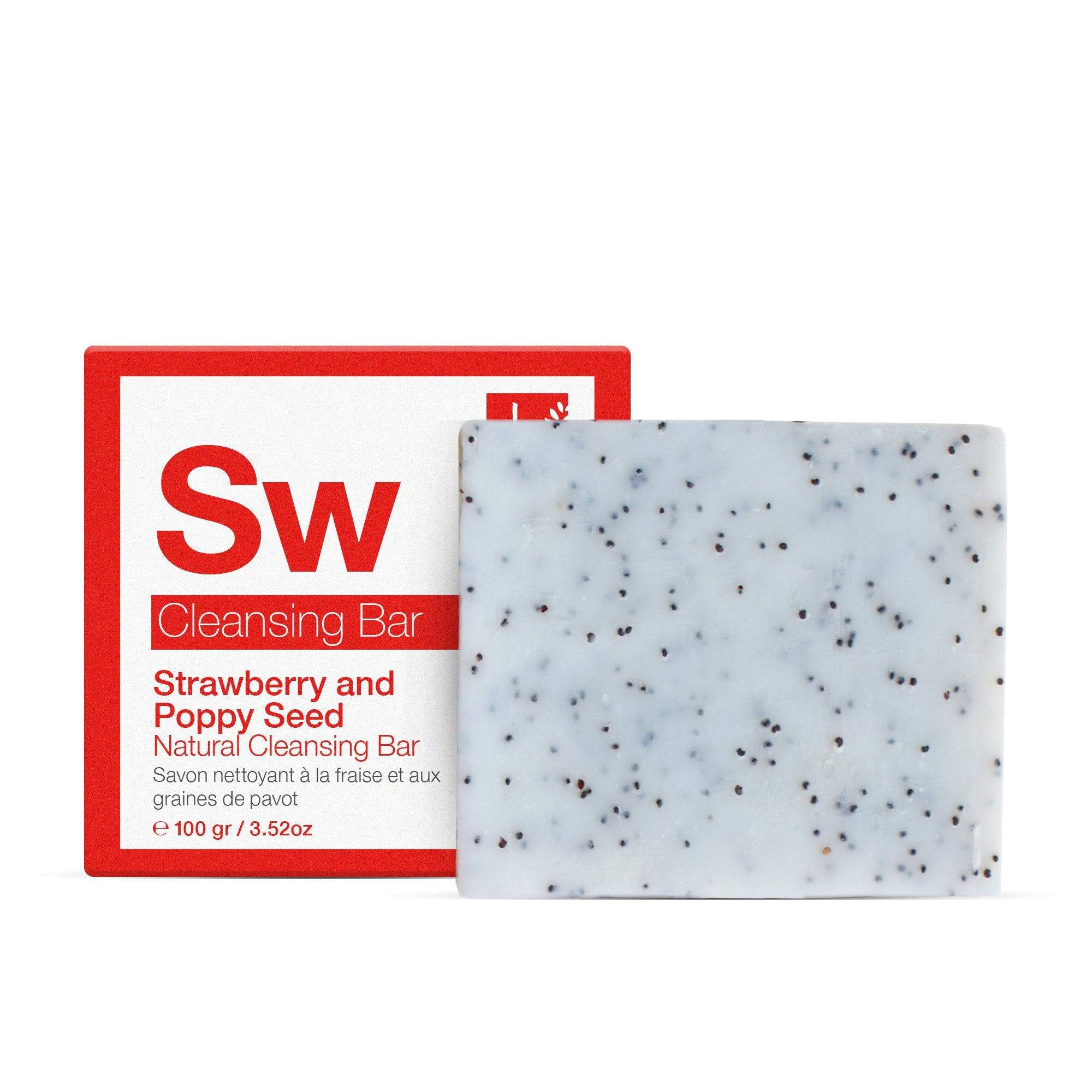 Strawberry & Poppy Seed Cleansing Bar 100g - skinChemists