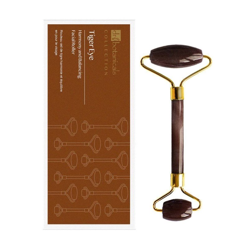 Tiger Eye Harmony and Balancing Facial Roller (Gold Metal Handle) - skinChemists