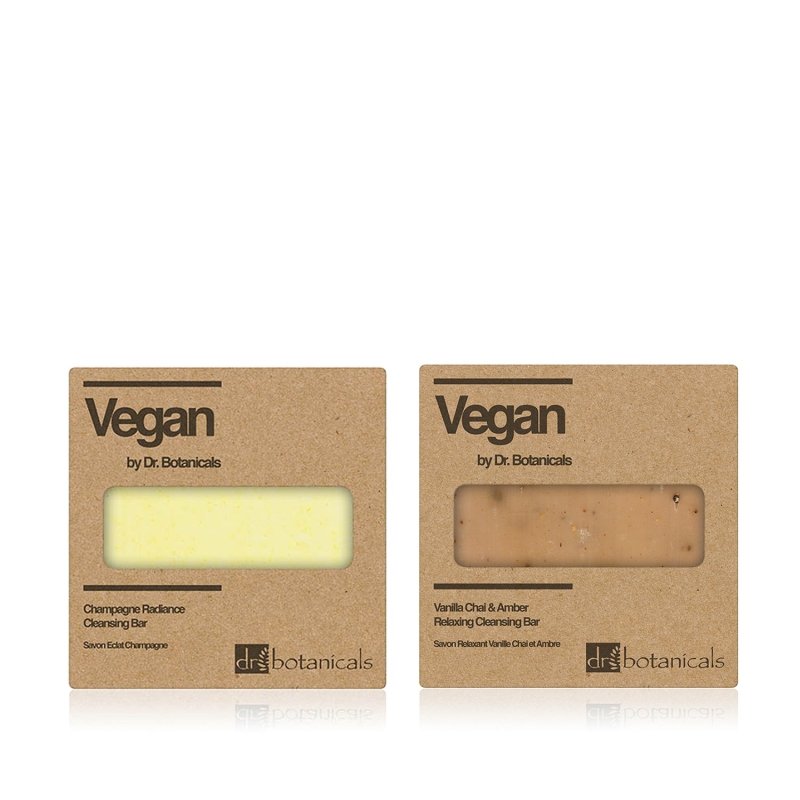 Vanilla Chai & Amber Relaxing Cleansing Bar + Champagne Radiance Cleansing Bar - skinChemists