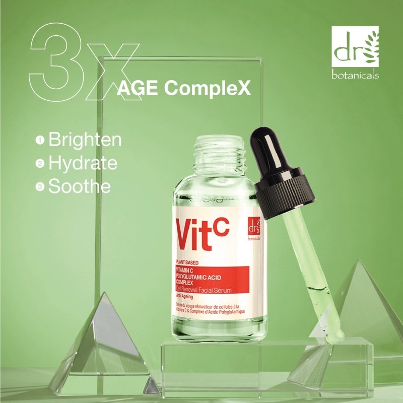 Vitamin C 3% & Polyglutamic Acid Complex 1% & Brightening Facial Serum 30ml - skinChemists