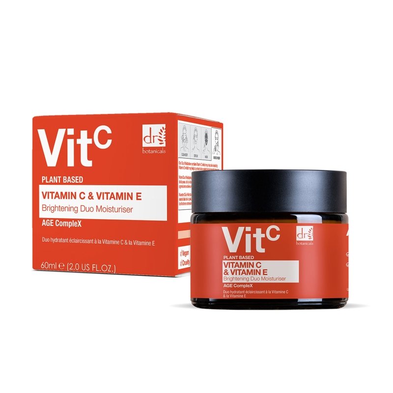 Vitamin C & Hyaluronic Acid Anti-ageing Facial Serum 30ml + Vitamin C & Vitamin E Brightening Anti-ageing Duo Moisturiser 60ml - skinChemists