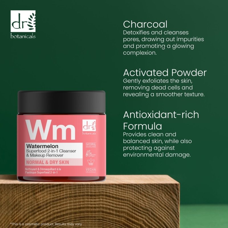 Watermelon Superfood 2-In-1 Cleanser & Makeup Remover 60ml - skinChemists